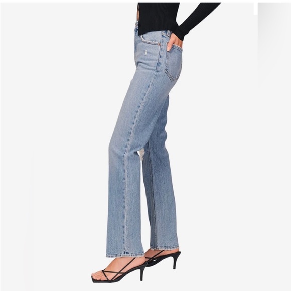 NWT Abercrombie & Fitch The ‘90s Straight Ultra High Rise Jeans Size 33/16 SHORT - Picture 2 of 10